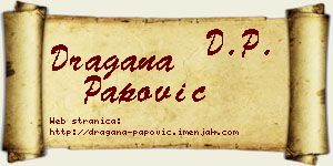 Dragana Papović vizit kartica